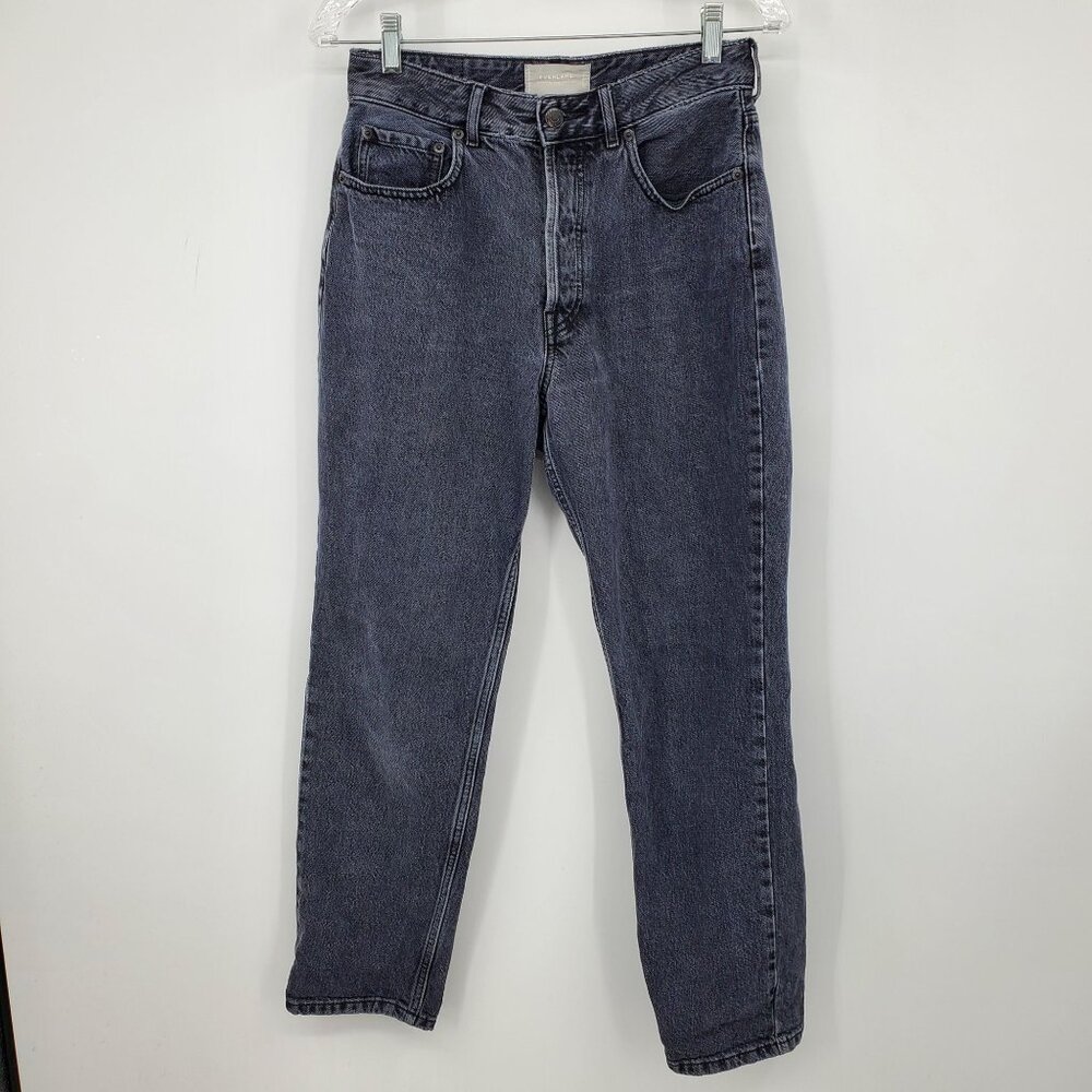 Everlane The Curvy 90's Cheeky‎ Straight Grey Women's Denim Jeans 28 Regular